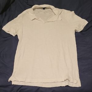 Theory Men's Cream Polo Shirt